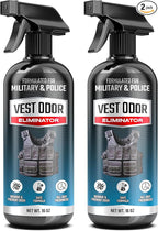 Vest Odor Remover Spray – for Police Gear, Law Enforcement Accessories & Tactical Equipment – Non-Toxic, Residue-Free, Long-Lasting Fresh Scent – 2 Pack