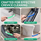 6-Pack Hard Bristle Crevice Cleaning Brush, Best Tool for Cleaning Grout, Gaps, and Sink, Home Cleaning Essentials, Crevice Cleaning Tool for Kitchen and Household Use