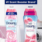 Downy April Fresh In-Wash Laundry Scent Booster Beads, 13.4 oz, laundry scent beads, Long-lasting Freshness