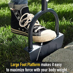 Lawn Edger, Half Moon Hand Edger Manual Trimming Shovel Handheld Lawn Edging Cutter Tool for Garden Yard Sidewalk Flower Beds Landscaping