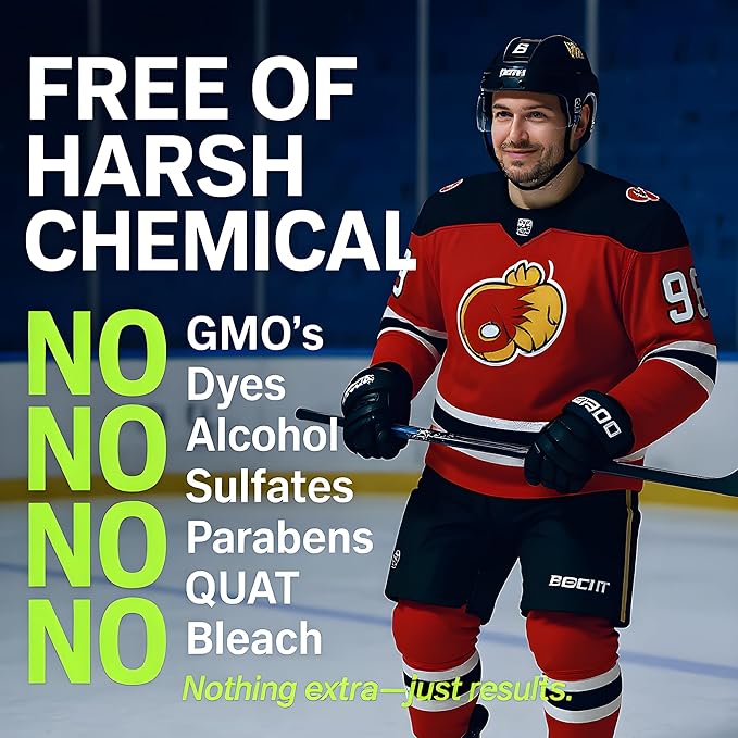 2 in 1 Sports Cleaner & Odor Eliminator – 3X Powerful Nano-Enzyme Deodorizer for Athletic Gear, Baseball, Hockey, Football, Boxing, MMA, Gym Bag | 1700+ Sprays | Plant-Based | Removes Stink & Dirt