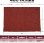 Premium 10 Pack 6" x 9" Red General Purpose Scuff Pads - Scuffing, Scouring, Sanding, Paint Primer Prep Adhesion Scratch - Surface Preparation Automotive Car Auto Body Woodworking Wood (400 Grit)