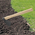 KEILEOHO 2 PCS 15 Inch Handheld Hoe, Hand Hoe Garden Tool, Carbon Steel Head and Wood Handle Garden Hoe for Transplanting, Digging, Planting, Loosening Soil, Camping