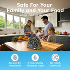BugMD Pantry Moth Traps (18-Pack) – Pheromone-Based Sticky Glue Traps, Non-Toxic, Kills Indian Meal Moths – Kitchen & Food-Storage Safe - Black