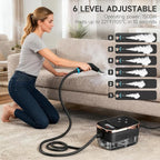 Steam Cleaner for Home, Powerful Steamer for Cleaning, 4Bar Pressure & 15S Instant Heat, Multipurpose Cleaning Steamer with Replacement Heads for Home, Dirt, Grease, Grout, Tile,Floor, Car Detailing