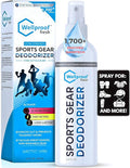 2 in 1 Sports Cleaner & Odor Eliminator – 3X Powerful Nano-Enzyme Deodorizer for Athletic Gear, Baseball, Hockey, Football, Boxing, MMA, Gym Bag | 1700+ Sprays | Plant-Based | Removes Stink & Dirt