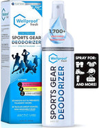 2 in 1 Sports Cleaner & Odor Eliminator – 3X Powerful Nano-Enzyme Deodorizer for Athletic Gear, Baseball, Hockey, Football, Boxing, MMA, Gym Bag | 1700+ Sprays | Plant-Based | Removes Stink & Dirt