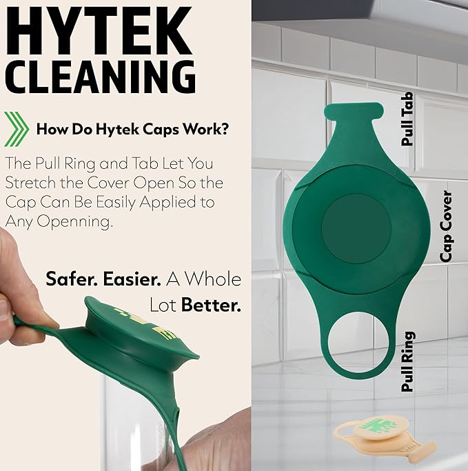 Hygenix StemClenz Reusable Cleaning System Bundle with Hytek Caps | Shake-to-Clean for Small Glass, Tubes & Accessories (Blue)