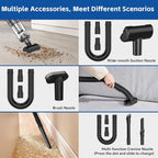 Handheld Car Vacuum Cleaner Cordless: 9500PA Powerful Suction Portable Lightweight Hand Held Vacuum - Large Capacity Battery Last Long Wireless Mini Vacuum with LED Light for Home Office Cleaning