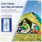 Ourmed Life Rinse-Free Body Wipes for Adults Bathing - Extra Large 8" x 10", Thick Aloe Shower Wipes, No Rinse Cleansing Wipes for Elderly, Camping, Hiking, GYM, Travel, 24Count (Unscented)