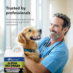 ALPHA BIO-DRAIN - Enzyme-Based Maintenance to Help Prevent Clogs and Reduce Odors from Pet Waste, Grease, Hair in Drains and Septic Systems - ½ Gallon by Alpha Tech Pet