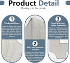 Cleaning Rag for Ecovacs Winbot W2 Omni, W1 Pro, W1 Window Vacuum Cleaner Robot, Washable and Reusable W2 Omni Mop Cloth W1 Mop Pad Accessories 9 Pcs
