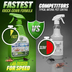 Green Guard Pest Control Spray - Indoor & Outdoor Killer of Ants, Roaches, Spiders & Other Crawling Insects, Safe Around Children & Pets, Plant-Based, Pleasant Scent (Lemongrass Blast, 32 oz)