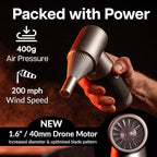 IT Dusters AirTec Ultra Cordless Air Duster for PC & Electronics, Rechargeable Electric Air Blower for Keyboard, Laptop, Console & Home Cleaning, Alternative to Canned Air (Type 8 - Rosie)