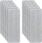 Microfiber Mop Cleaning Pads Flat: 10 Packs 13" X 4.9" Washable Pads for Floor Cleaning Compatible with Tethys & Most 13 Inch Flat Mop - Pads Replacement for Bucket Set