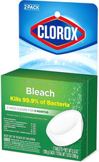 Clorox Ultra Clean Toilet Tablets Bleach 2 Count, 3.5 Oz Each (Pack May Vary)