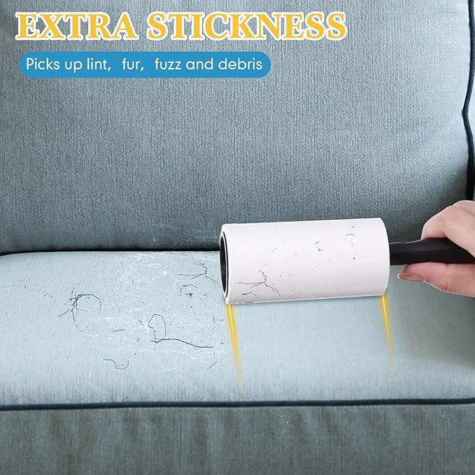 2700 Sheets Lint Rollers for Pet Hair Extra Sticky Portable Lint Remover Brush Roller with 10 Handles 30 Refills Pet Hair Remover for Couch, Clothes Furniture and Carpet Dog Cat