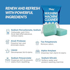 Washing Machine Cleaner Tablets | 24 Count 1-Year Supply | Formulated for Pet Owners | Pet-Friendly Deep Descaler | HE, Top & Front Load | Septic Safe & Eco-Friendly | Eliminates Odor & Residue