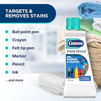 Carbona Stain Devils® #3 | Ink, Marker & Crayon | Professional Strength Laundry Stain Remover | Multi-Fabric Cleaner | Safe On Skin & Washable Fabrics | 1.7 Fl Oz, 1 Pack