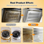 Stainless Steel Cleaner Foam, Heavy-Duty Degreaser Oven & Stove Top Cleaner, Remove Kitchen Stubborn Grease & Grime for Rang Hood, Grill, Pot Cleaning -120ml/4Fl.Oz