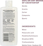 HOPE'S Countertop Restoration Polish, Streak-Free Kitchen Counter Cleaner, No Buildup on Countertops, Quartz, Marble, Corian, Composite, and Granite Polish, 8 Fl Oz, Pack of 4