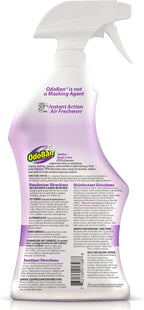 OdoBan Ready-to-Use Disinfectant and Odor Eliminator, Made in the USA, Lavender Scent, Set of 3, 2 Spray Bottles, 32 Ounces Each and 1 Gallon Concentrate