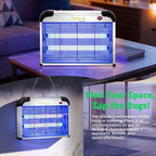 Electric Bug Zapper, 2800V High Grid Indoor Mosquito Killer with 20W Lamps, Plug-in Hanging Insect Trap for Mosquitoes, Moths, Gnats, Flies and Flying Insects Indoor Use