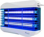Awoco LED 15W 100V-240V Wall Mount Sticky Fly Trap Lamp with 3 LED UV Lights for Capturing Flies, Mosquitoes, Moths and Flying Insects (Fly Trap)