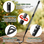 Hardened Hollow Hoe with Long Handle 48 inch Heavy Duty Garden Hoe Tool - Ergonomic Weeding Tool for Lawn, Yard & Farm, Rust-Resistant Steel with Comfort Grip, Easy Adjust & Storage