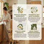 Non-Toxic Wood Cleaner - Natural Organic Ingredients that Truly Perform - 24oz - Light Coconut & Palo Santo Scent