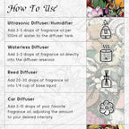 HIQILI Velvet Nocturne Diffuser Oil, Ideal for Hotel Diffuser, Luxury Perfume, Dryer Balls, Pet Friendly, Long Lasting - 0.34 Fl Oz