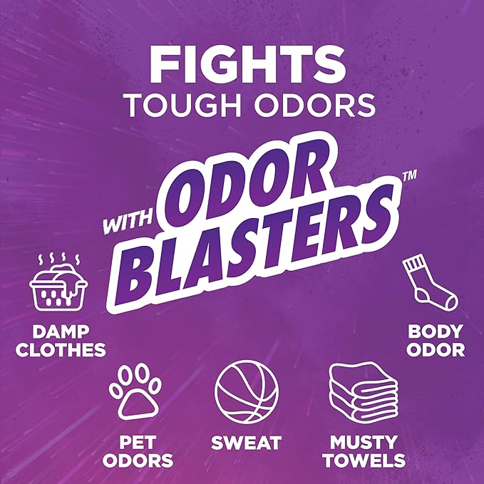 ARM & HAMMER Plus OxiClean with Odor Blasters Liquid Laundry Detergent, Laundry Odor Remover, Attacks Stains, Fresh Burst Scent, 154 Loads, 200.2 Fl Oz
