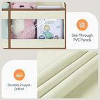 Yecaye 5-Tier Over The Door Organizer Dual-Column, 80lbs Load Over the Door Storage of 10 Compartments, Heavy Duty Door Organizer Hanging for Bedroom Closet Nursery Bathroom Pantry, Beige, 2 Pack