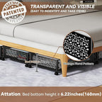 PHINOX Under Bed Storage, Under the Bed Storage Containers with Wheels, Under Bed Shoe Storage Organizer Drawer for Bedroom Clothes Shoes Blankets -4Pack