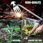 Weeder Tool, 2025 New Portable Weeder Tool with Stainless Steel, Garden Tool for Planting and Weeding, Crack Weeder Tool, Weed Discharge Tool for Farms and Backyards