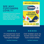 Carbona Color Grabber™ | Protects Laundry from Color Runs or Bleeds | Mix Whites & Colors | in-Wash Dye Grabbing Sheets | 30 Count Per Box, 1 Pack
