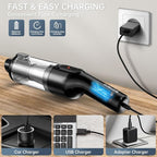 dormzie Handheld Vacuum Cordless, 16000Pa Powerful Suction, Lightweight at 1.3 lbs, Rechargeable Car Vacuum Cleaners for Home Office Car Pets with Brushless Motor, Multiple Accessories