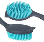 PHYEX 2-Pack Dish Brush with Handle, Kitchen Dish Scrubber Soft Dishwashing Brush for Cleaning Pots, Pan, Sink