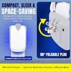 1 Fruit Fly Trap & 5 Adhesive Cartridges, Indoor Plug-in Bug Catcher, UV Light Fly Trap Captures Fruit Flies, Gnats, Houseflies, Moths, and Flying Insects for Kitchen, Bathroom, Plant Areas