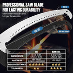 Manual Pole Saw, 7-30FT Pole Saws for Tree Trimming, SK5 and 65 Mn Steel Saw Blades Scissor Pruner Set, Tree Trimmers Long Handle Pruner for Backyard, Garden, Bush Cutting and Pruning of Palm Trees