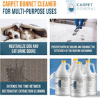 Bonnet Cleaner 5857 - Heavy Duty Shampoo Carpet Freshener Solution for Machine - Fast Drying & Pet Safe Carpet Shampoo for Rotary Cleaners, Commercial, & Industrial Use - Case