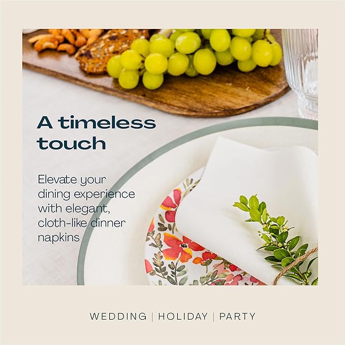 1000-Pack Disposable Guest Towel Paper Napkin - Disposable Cloth-Like Guest Towels - Made In USA, Soft And Absorbent Tissue Paper For Kitchen, Bathroom, Party, Wedding, Or Event