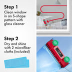 Tyroler Magnetic Window Cleaner Tool | The Glider D4 Double-Sided Window Cleaner Tool Fits Windows 0.1"-1.6" Thick | Magnet Window Cleaner | Magnetic Glass Cleaner | limpiador de ventanas magnetico