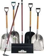 FOREST HILL Manufacturing Heavy Duty Super Tuff Aluminum Straight Edge Scoop Shovel (.125 Thick Aluminum, 52-Inch)