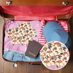 Geyee 50 Packs Facial Tissue Travel Packs Disposable Pocket Tissues for Wedding Guest Travel School Purse Home Supplies, 500 Sheets 3 Ply(Mushroom)