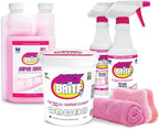 Quick 'n Brite Ultimate Cleaning Kit – Includes 32oz Paste, 16oz Super Shot, 2 Refillable Spray Bottles, Microfiber Towel, Scrubber Sponge & Quick Start Guide – All Purpose Cleaner - Made in the USA
