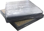 Uboxes King Mattress Poly Covers, 76 x 15 x 104 inch, 2 Count (Pack of 12), Clear