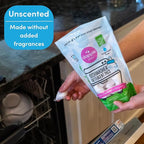 Dapple Baby Dishwasher Pacs, Hypoallergenic Dishwasher Pods Powered by Plants, Removes Milk Residue & Odor on Dishes, Baby Bottles & Kitchenware, Fragrance Free, 50 count