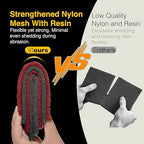 12-Pack 6"x9" Non-Woven Red Scuff Pads - Maroon P320 Aluminum Oxide Abrasive for Scouring, Sanding, Paint Primer Prep - Automotive, Auto Body, Woodworking, Surface Preparation (Maroon)