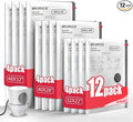 IDEATECH 12Pack Vacuum Storage Bags with Electric Pump, Jumbo Vacuum Seal Bags for Clothing, Bedding & Blankets, Heavy Duty Compression Space Saver Bags with Airtight Seal, Seasonal Storage-4M+4L+4XL